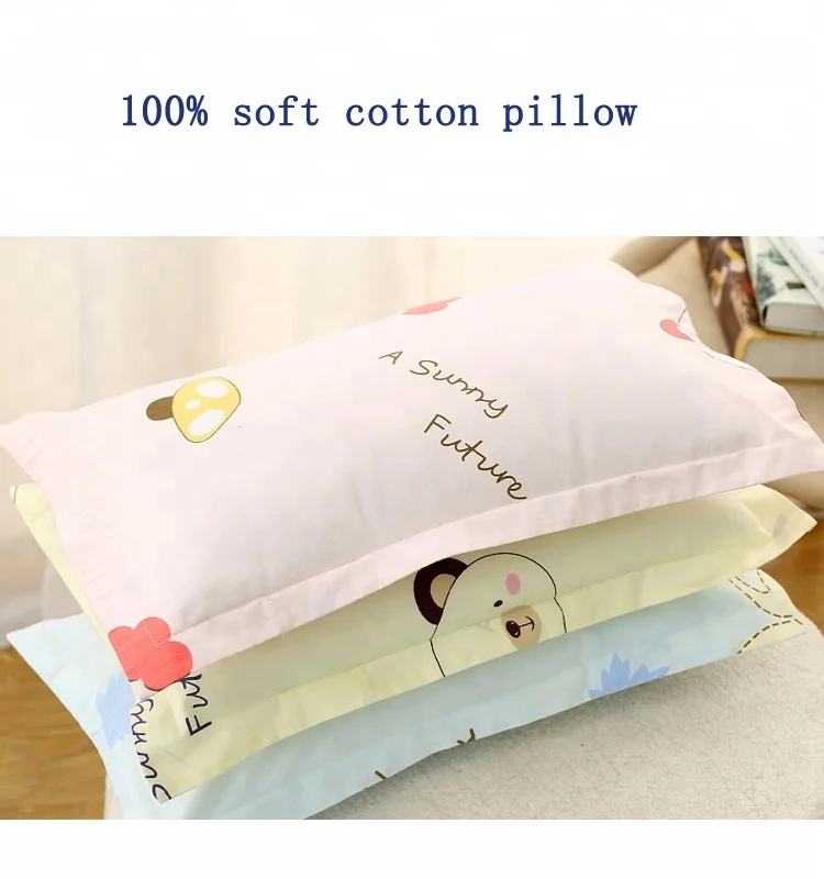 Egyptian Cotton White 300T  pillow case Toddler Pillowcase for  baby Pillow 100% Natural Cotton Toddler Pillowcase