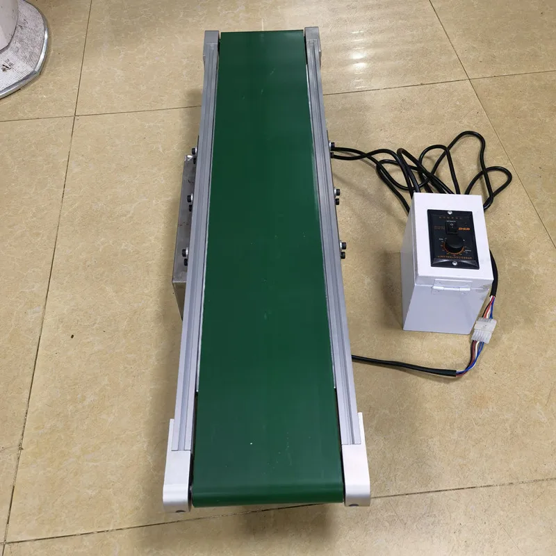 Mini-conveyor belt mini-punch press automatic matching mini-assembly line aluminum plate tabletop conveyor