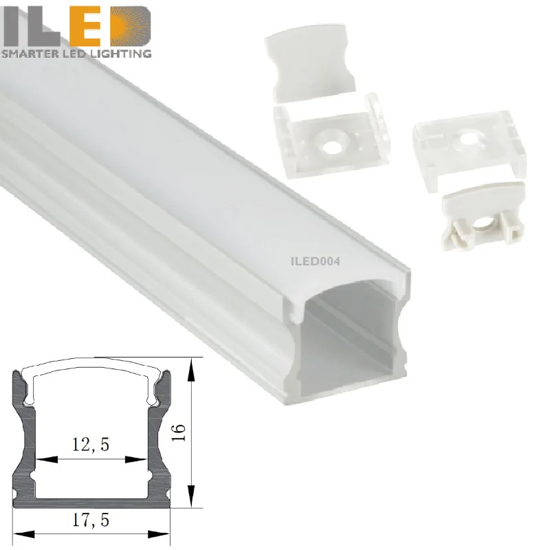 Wholesale Price LED Channel System U Shape Spotless Aluminium Profile 6063 T5 with PC Diffuser Cover for LED Strip Light