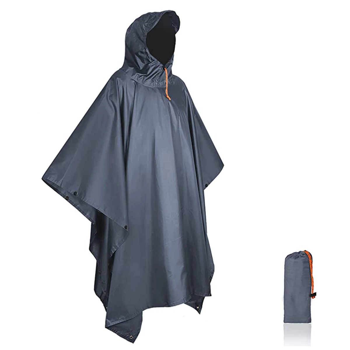 
factory wholesale outdoor windproof and waterproof men women hoodie rain poncho Chaqueta 