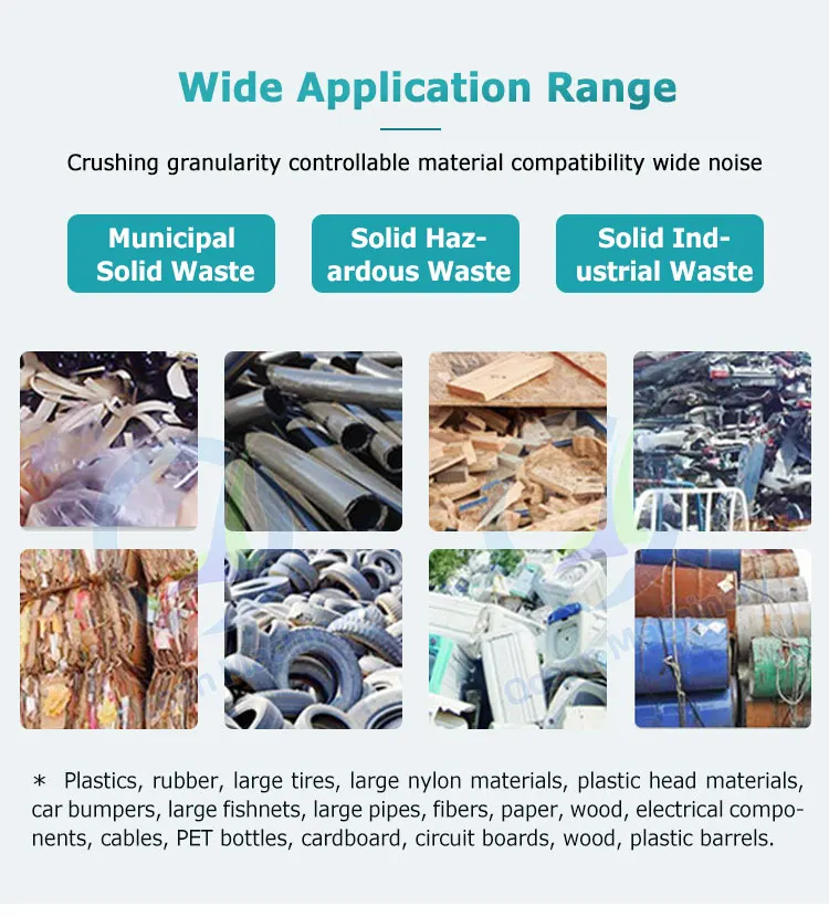 OCEAN Plastic Lump Straw Coconut Husk Shredding Machine Wool Waste Foam Shredded Machine for Sale