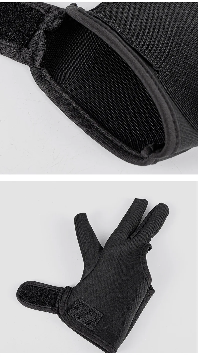 Hairdressing Three Fingers Anti-heat Glove for Hair Straightener Perm Curling Hairdressing Heat Resistant Finger Gloves