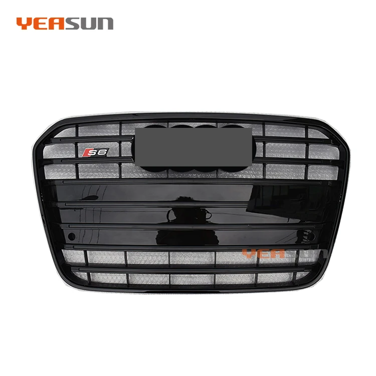 Автомобильные аксессуары решетка C7S6 бампер решетка подтяжки лица ABS материал для Audi A6 S6 2013 2014 2015