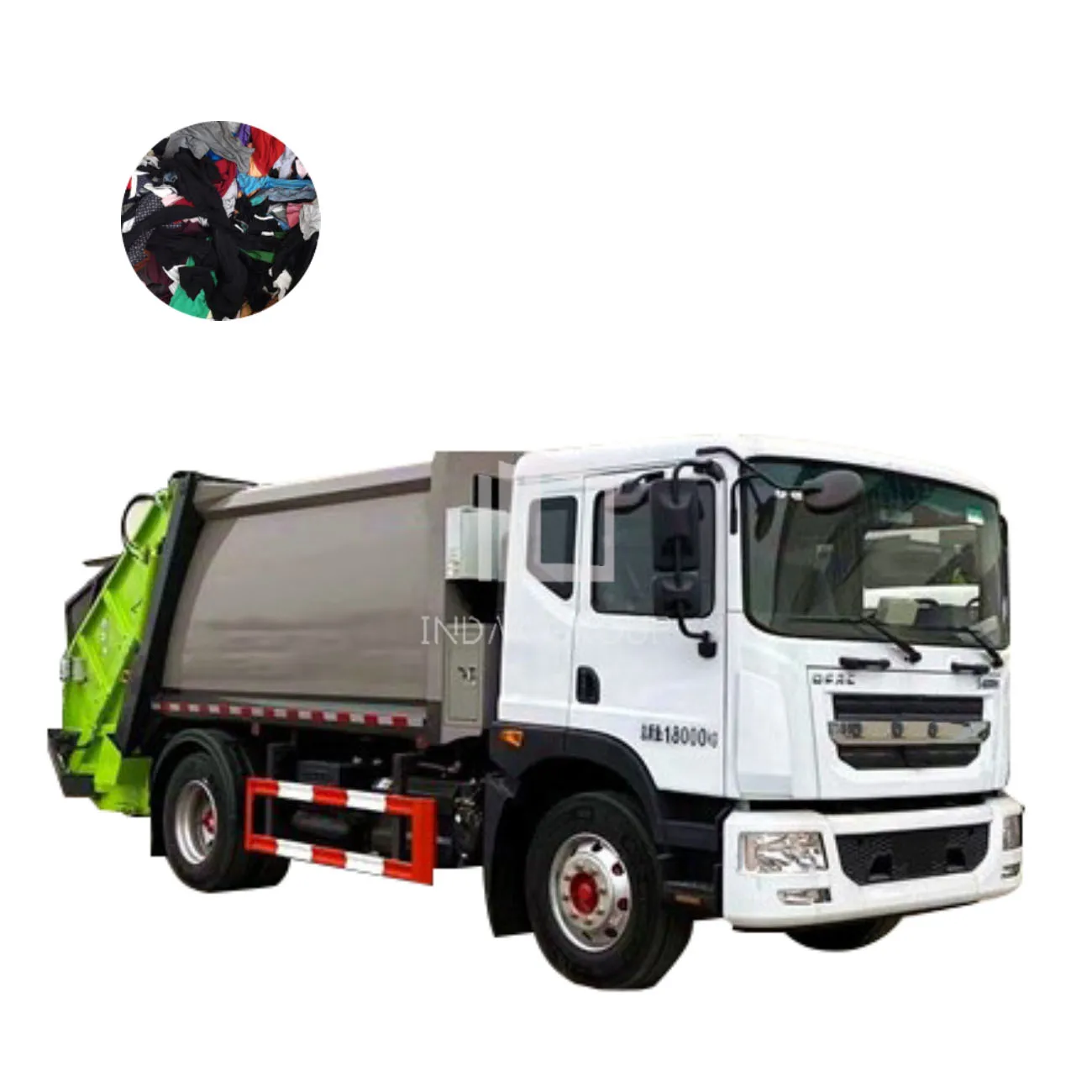 10 ton CNG compressed  plate  Food waste collector truck