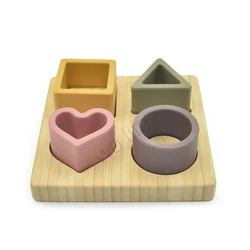 Hot Product Children Montessori Wooden Geometric Shape Educational Jigsaw Puzzle For Kids
