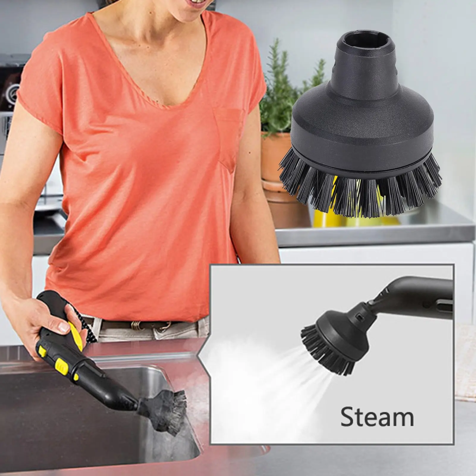 High-quality Replacement Karchers Round Brush Set Steam Cleaning Brush for Karchers SC1 SC2 CTK10 SC3 SC4 SC5 SC7