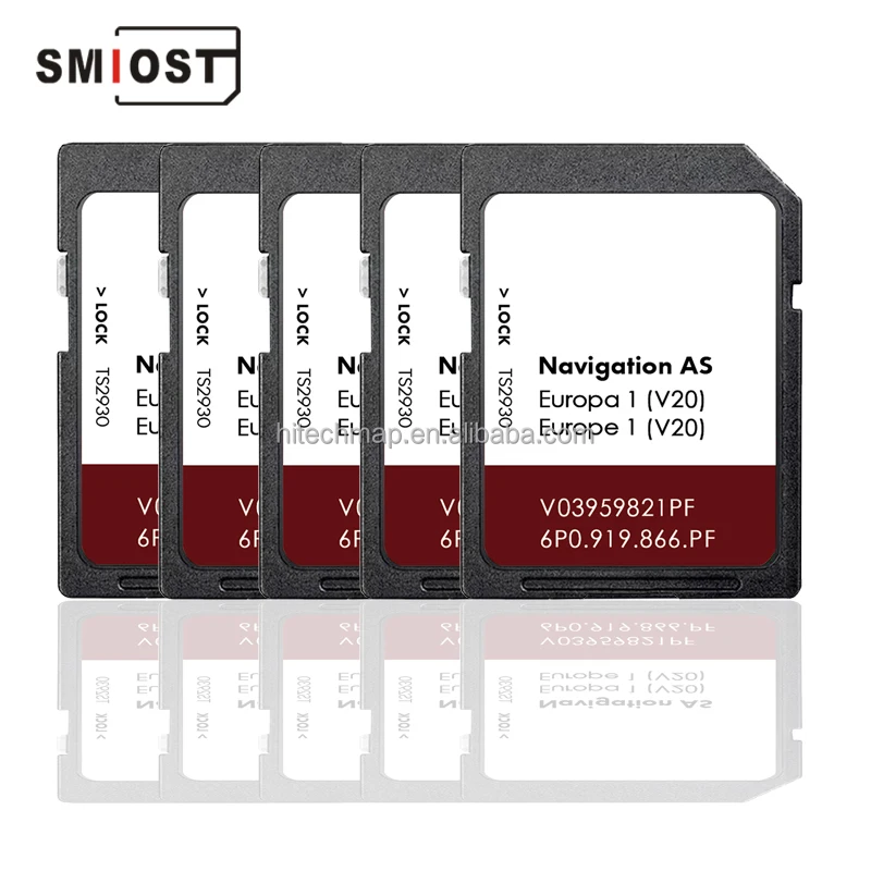 SMIOST GPS Auto and Navigation Sat Nav SD Card Update Map for Seat AS V20 Ateca Toledo Leon Europe