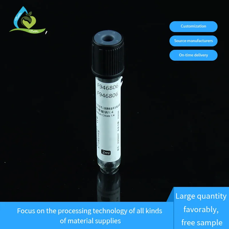 ESR Tube Test Sample Collection  PET/GLASS Material Medical Use Blood Collection Tube