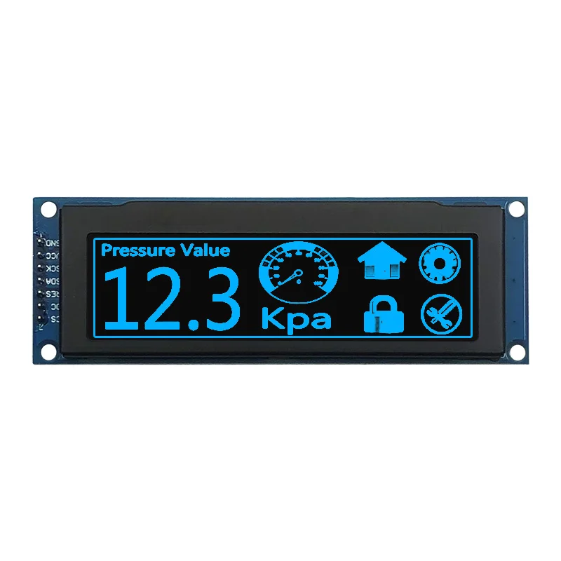 Hot SPI I2C 3V LCD panel SSD1322 Yellow 3.12 inch oled 256x64 display modules with 16 Gray Scales