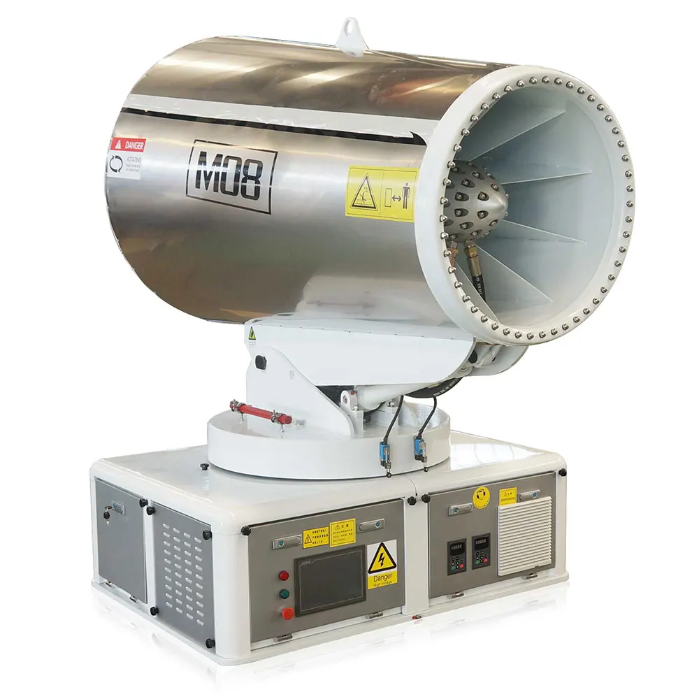 Made In China dust suppression fog cannon machine intelligent electric 80m dust fog cannon for cement plant ,thermal power plant