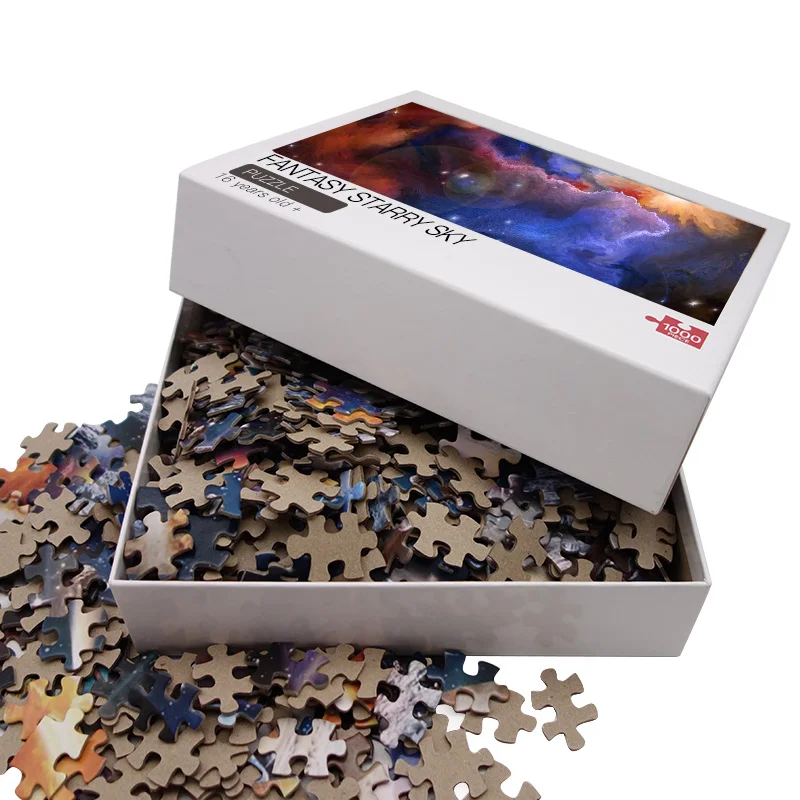 Thick piece hot-selling big universe paper puzzle game suitable for family leisure games Samples are provided
