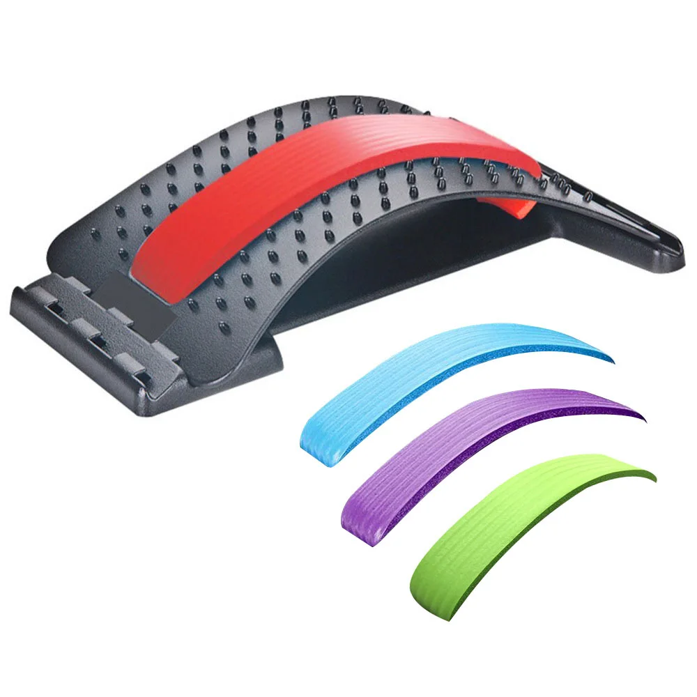 Chiropractic Massager Heat Posture Therapy Support Foam Yoga Orthopedic Back Lumbar Stretcher