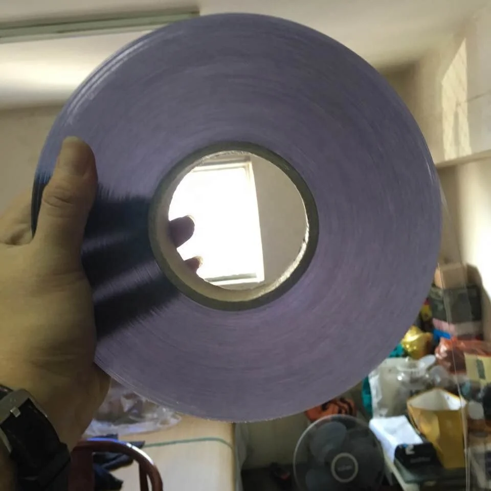 Plain film shoelace tipping film use for tipping machine