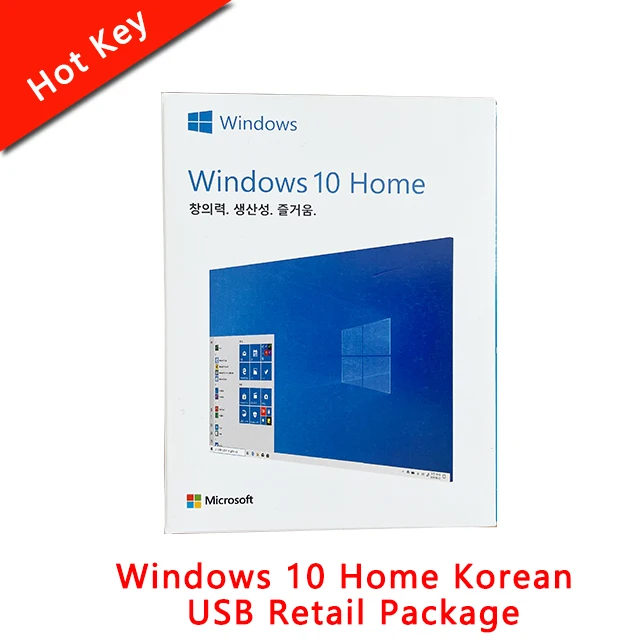 Windows 10 Home USB 3,0 полный пакет Корейский язык DHL Бесплатная доставка Win 10 Home
