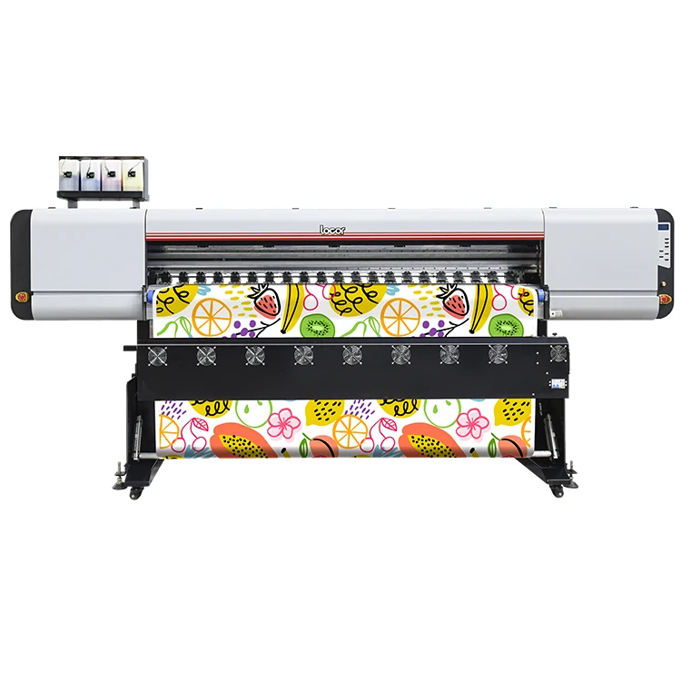 High Speed and Loadable Locor 3/4/6/8 heads dye sublimation printer for bed lining/clothing/polyester fabric