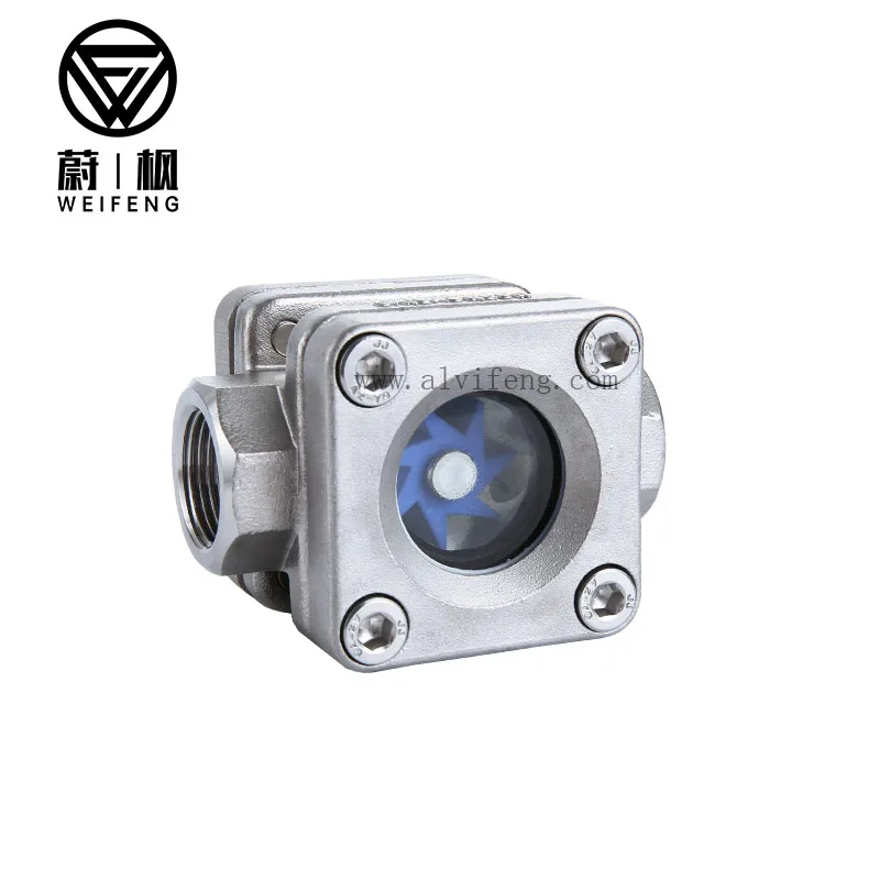 new product China 2021 visual fuel Impeller sight glass oil level water flow indicator