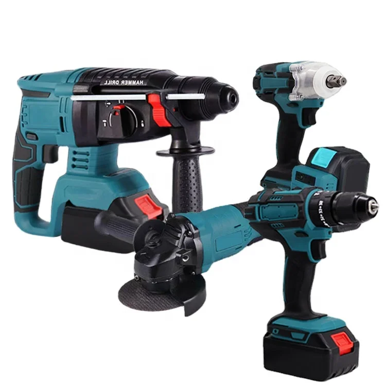 Power Drills Kit 21V Portable Electric Cordless Brushless 18V Cordless Drill Lithium Battery Power Tools Kit