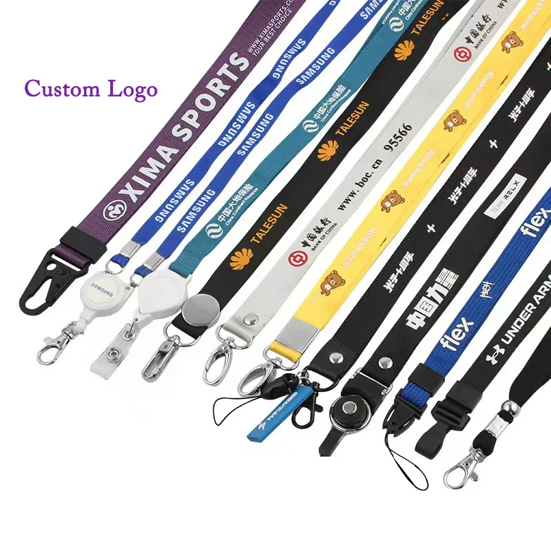Promotional Order Manufacturer Cheap Personalized Neck Keychain Printing Polyester Sublimation Custom Lanyards With Logo Custom