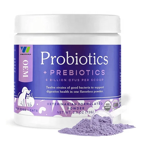 Prebiotic And Probiotics Powder for Dogs and Cats Dog Probiotic Powder Prebiotic  Bone Broth Pet Supplement