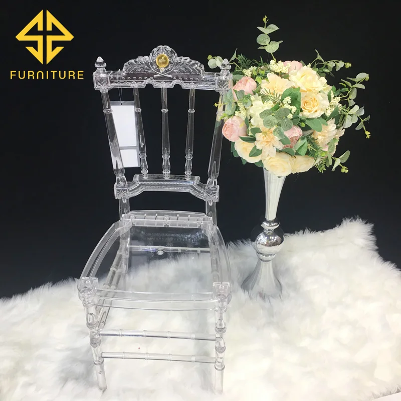 Modern cheap transparent clear acrylic resin event wedding chair for sale