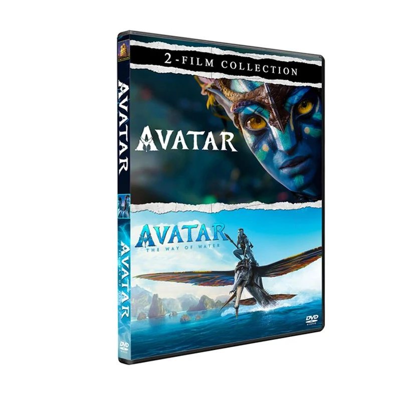 Аватар 2 фильма, коллекционные DVD фильмы, 2 диска, оптовая продажа с завода, DVD фильмы, сериалы, мультфильмы, CD синий луч, бесплатная доставка