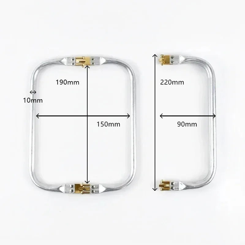 Deepeel BS212 15-30cm Hardware Accessories Metal Kiss Clasp Purse Frame Doctor Aluminium Tube Handle Buckle Bags Clutch Handles
