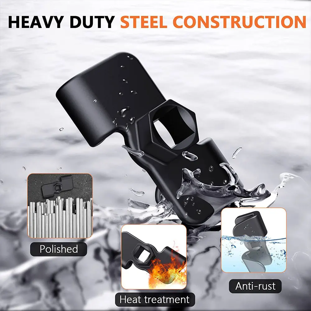 Wrench Extender for 1/2 Inch Drive Breaker Bars 21mm Hex Drive Universal Wrench Extender Adaptor Wrench Extension Tool