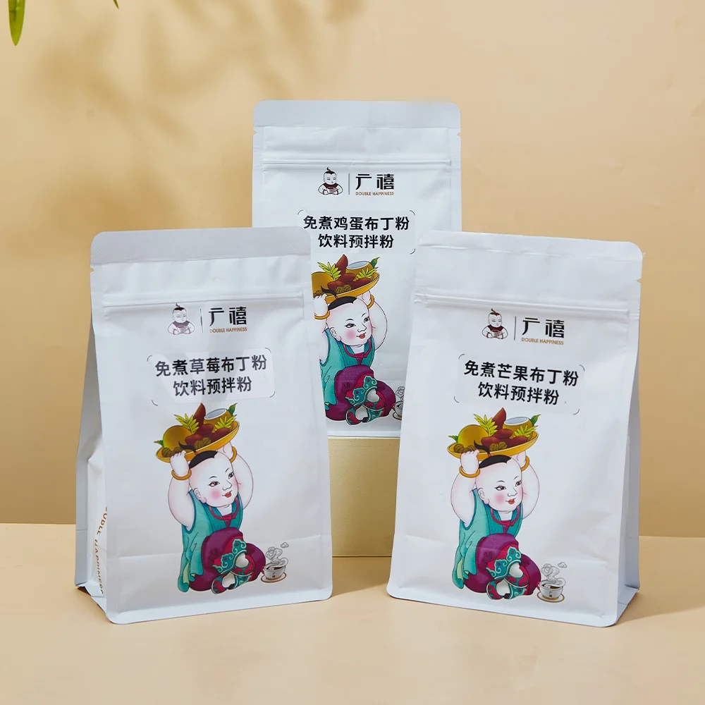 500g Double Happiness Instant Mango Pudding Powder for Bubble Tea Toppings