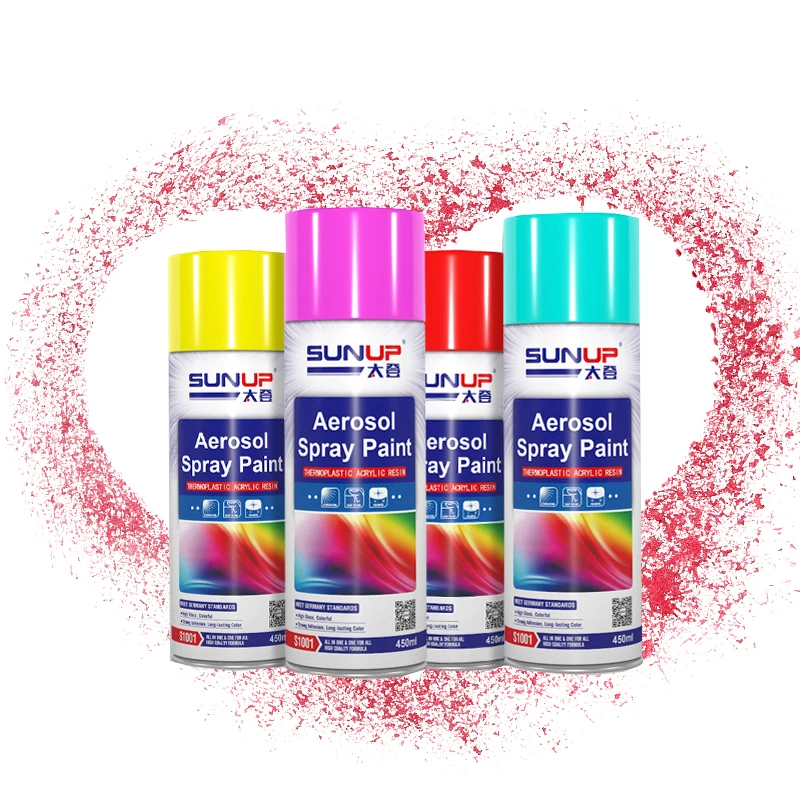 Wholesale Color Acrylic Aerosol Spray Paint Black And White Gold Fluorescent High Temperature Metal Graffiti Car Spray Paint
