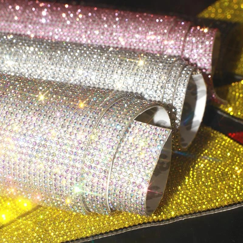  Двойные самоклеящиеся стразы Yantuo crystal ab для