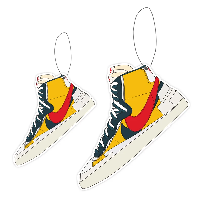 Custom logo Personalized  Paper Car Hanging Car Air fragrance Freshener for Different Shapes Scents