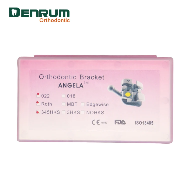 Dental Orthodontic Stainless Steel Angla Metal Mini Roth Bracket