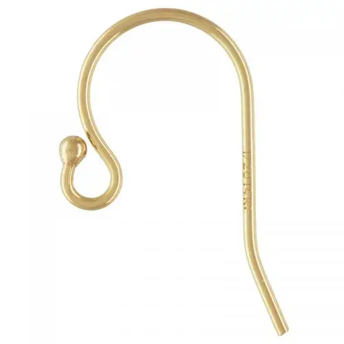 wholesale 14K Gold Filled Earring Hook Jewelry Ear Hook Earwire Earrings Accessories for diy jewelry making 11.5x20mm 1563200