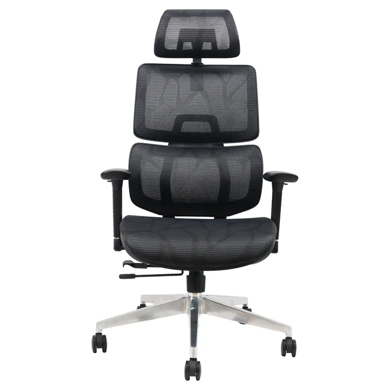 New practical ergonomic chair with head pillow office chair omnibearing rotation can lie with foot pedal