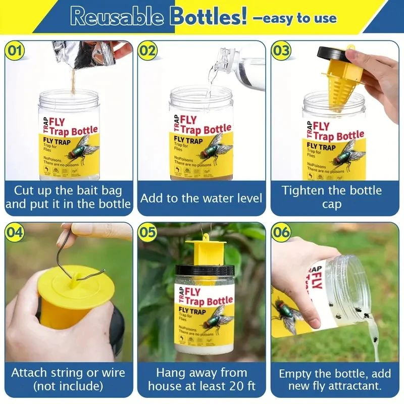 Reusable Wasp Trap Bottle Fly repeller bottle