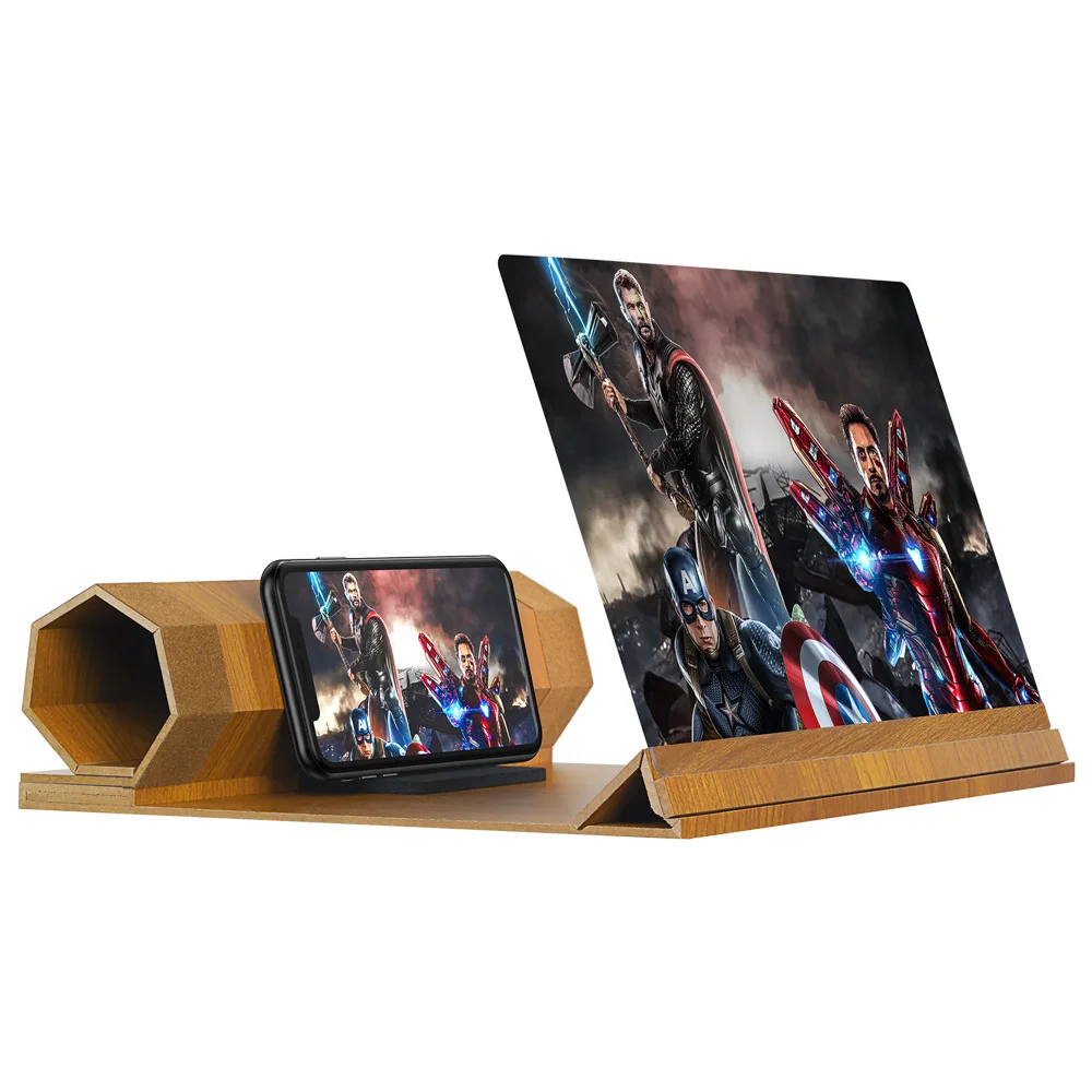 12-дюймовая лупа для экрана телефона 3D увеличитель смартфона HD усилитель фильма всех