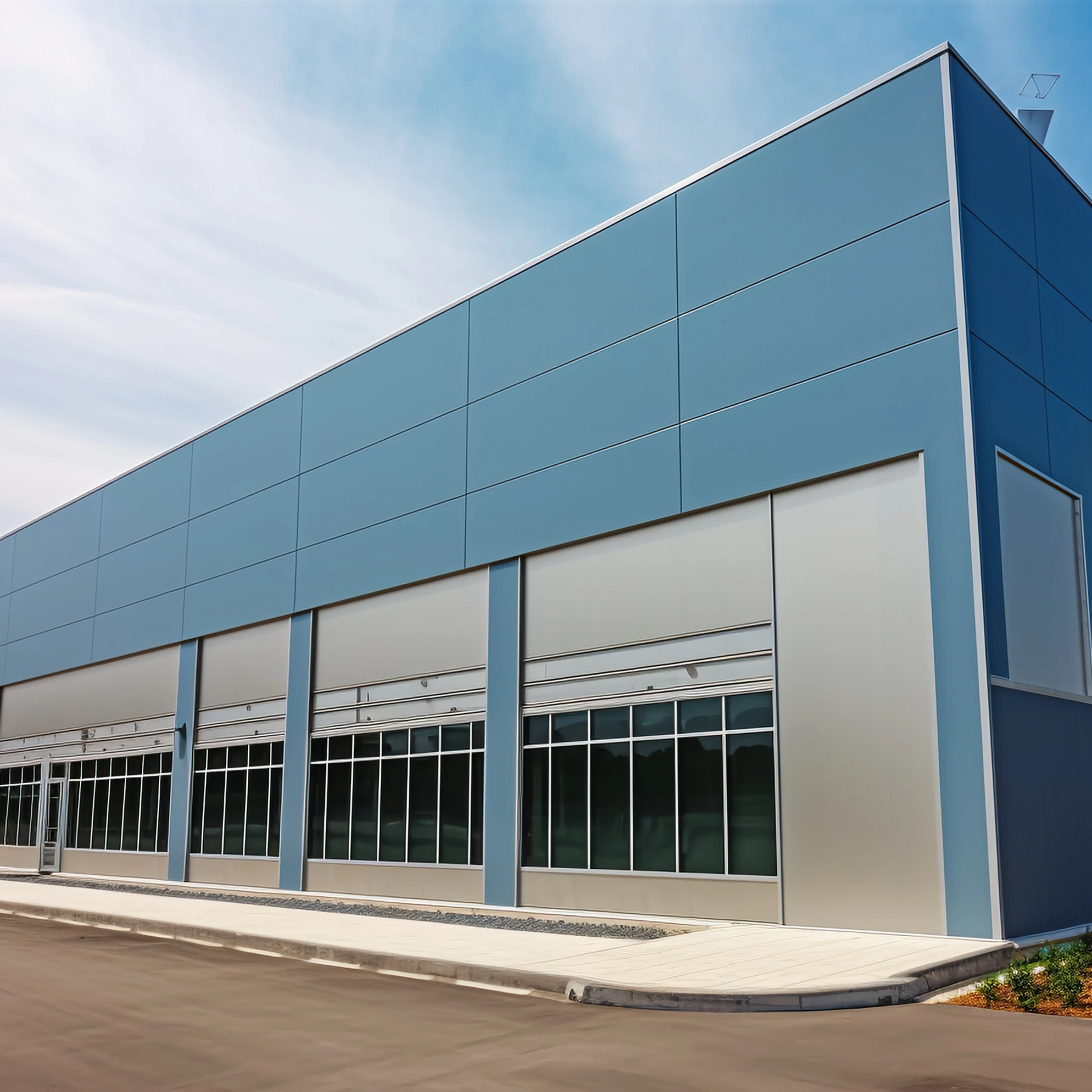 Light Steel Structure Workshop Prefabricated Construction Design for Industrial Prefab Warehouse