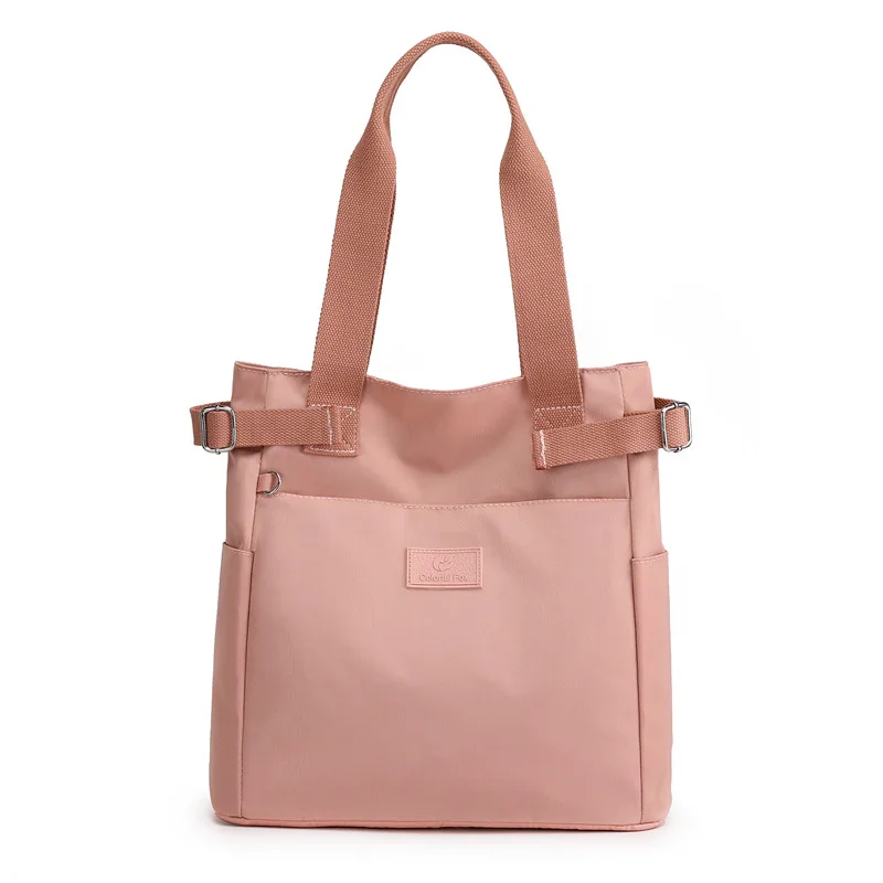 2022 New Fashion Women Tote Bag Large Shoulder Bag Top Handle Handbag with Yoga Mat Buckle for Gym Work School