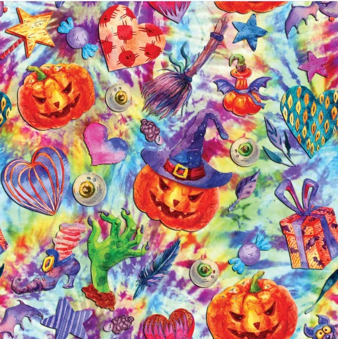 New fashion custom printed holographic fabric for garments