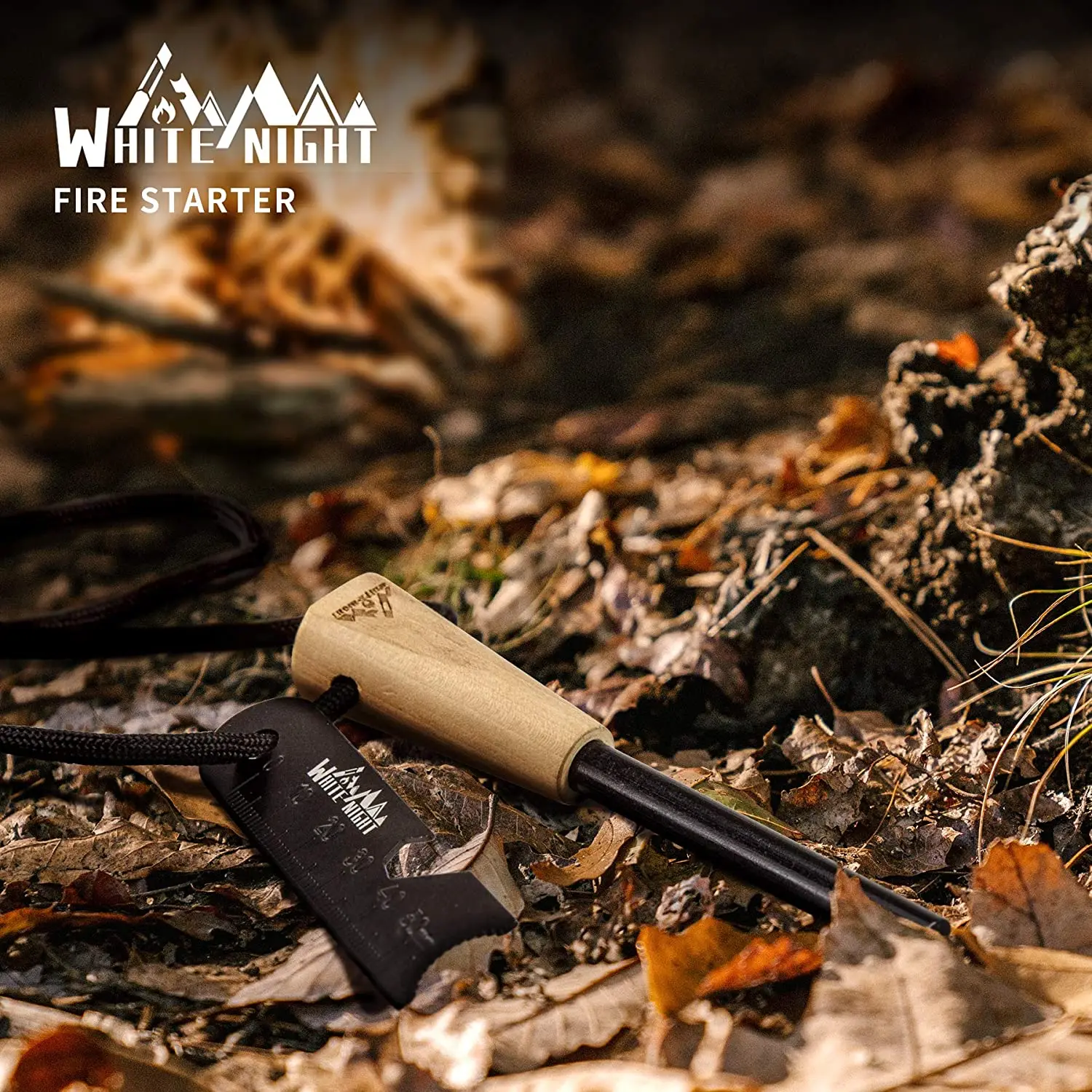 Стартовый набор Fire Starter из кремня и стали с многофункциональным инструментом браслет Паракорда для кемпинга