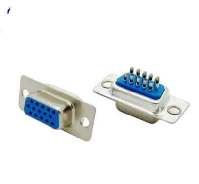 Db9 Db15 Db25 9 15 25 29 36 44 Pin D-SUB connector Male Female cable socket plug 9 Pin 2 rows gold-plated RS232 VGA connector