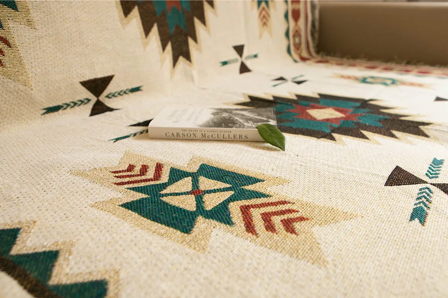 Wholesale New Design Modern Cotton Sofa Covers High Quality Sofa Cover With Tassel