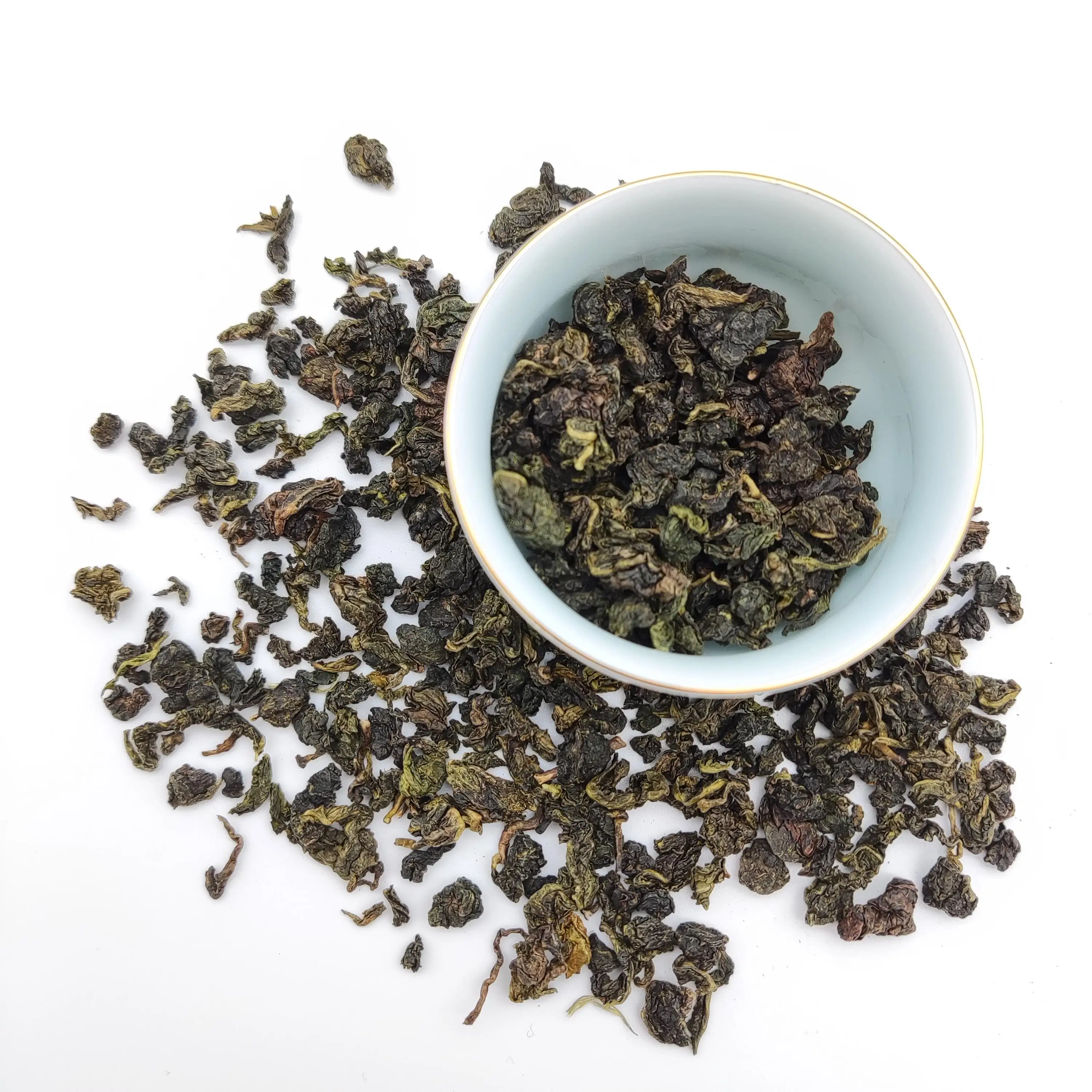 Chinese Partially Fermented Green Tea loose Leaf Taiwan Brand Decaffeinated Oolong Tea Milky Tea