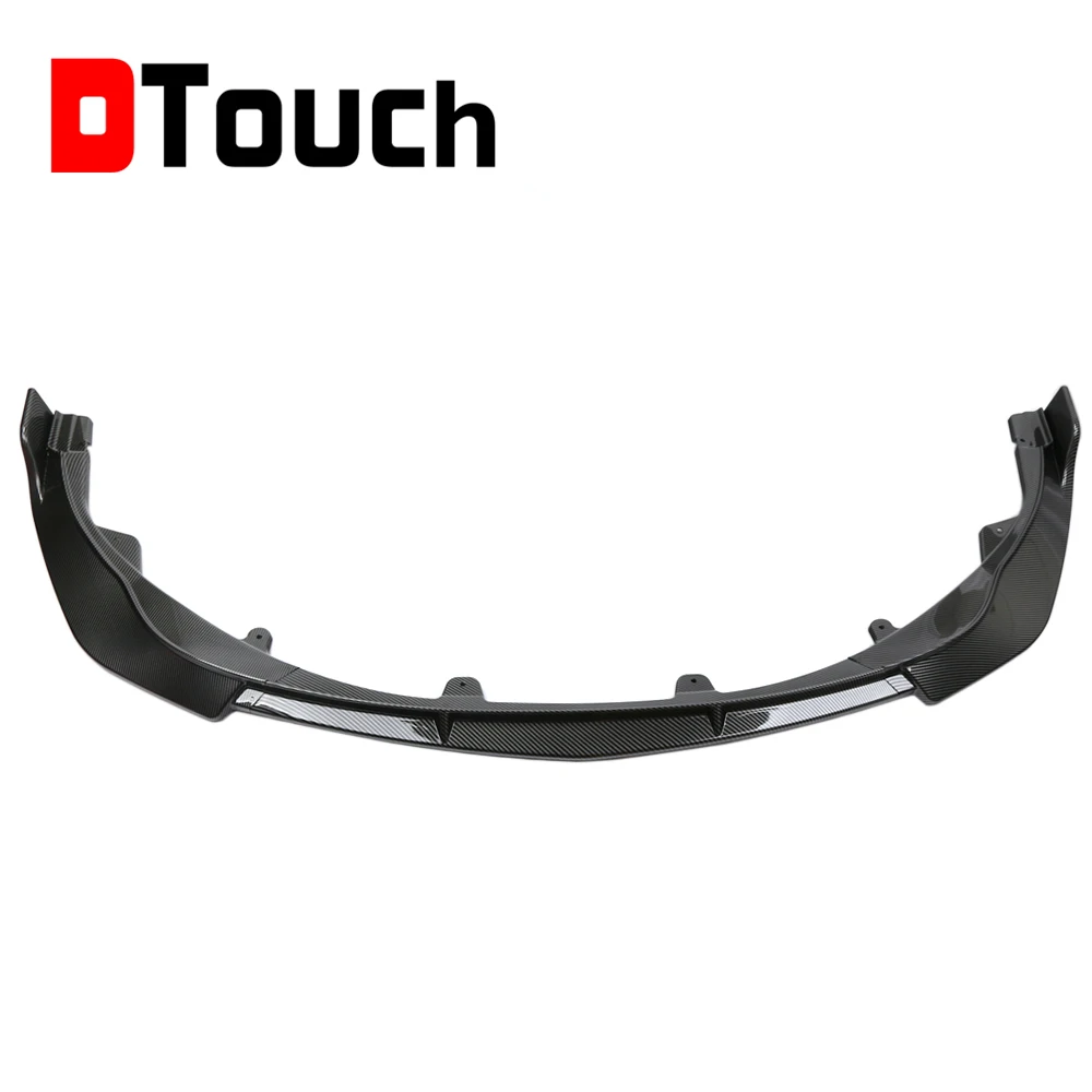 Комплект для кузова переднего бампера автомобиля, спойлер, губа, комплект из 3 предметов, черный углеродное волокно, совместим с 2020-2021 Toyota Corolla LE XLE