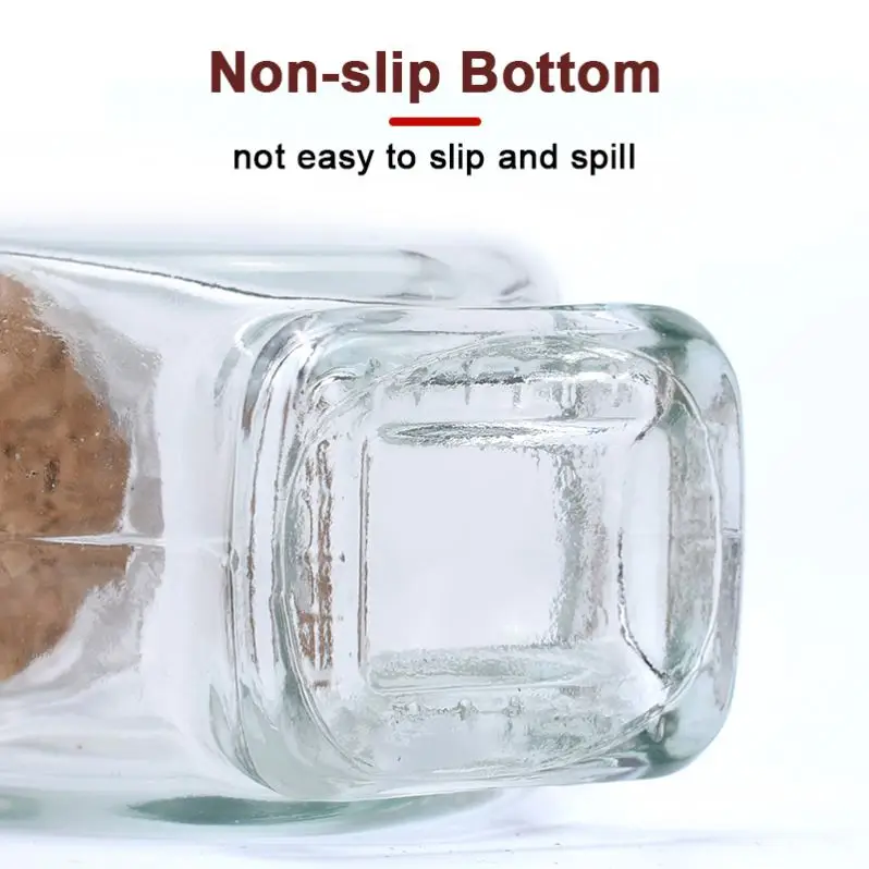 hot selling 70ml heart shape glass candy jars spice jar with cork stopper for kitchen decoration storage