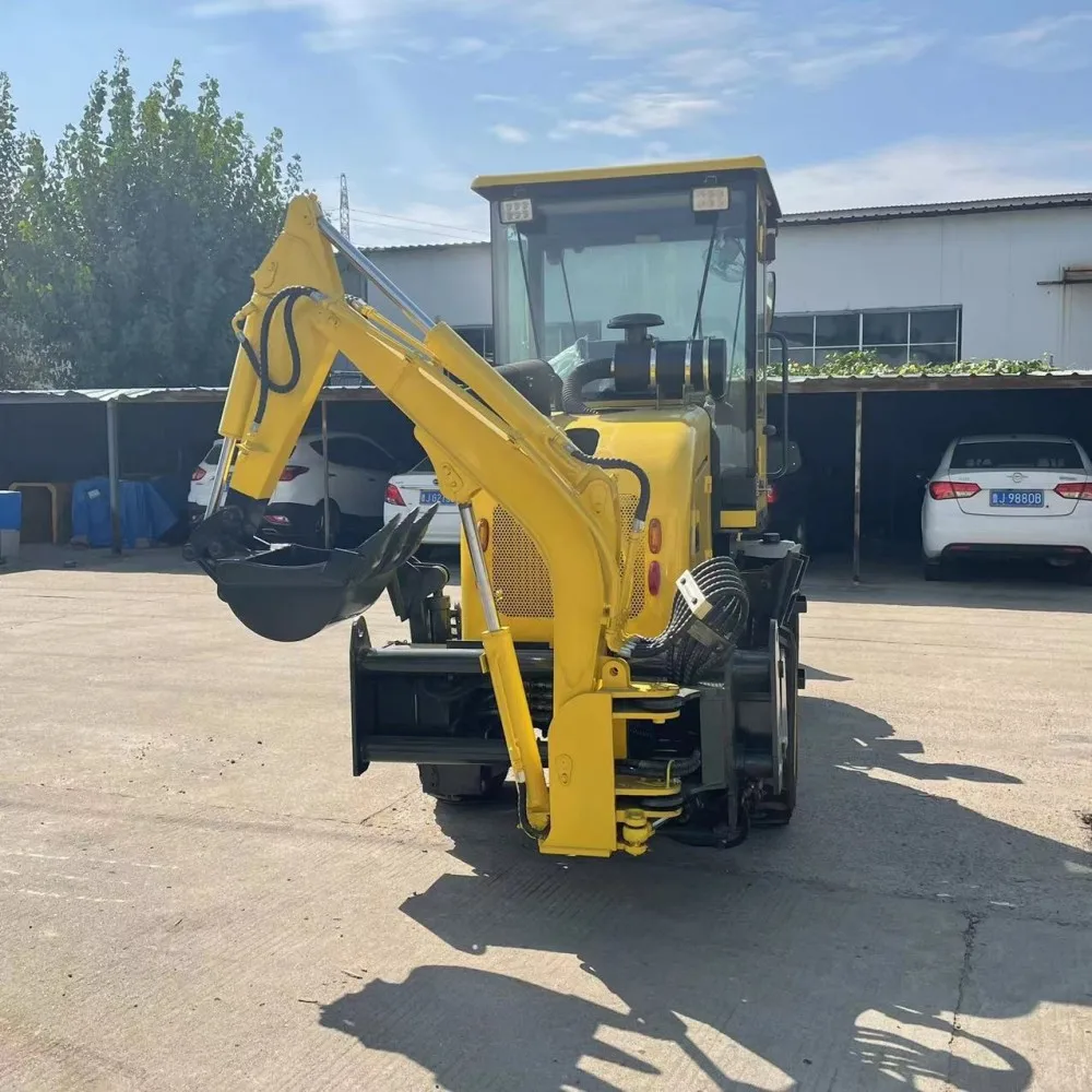 Manufacturer 4x4 Back hoe Loader Excavator Loader China Wheel Mini Backhoe Loader with Cheap Price.