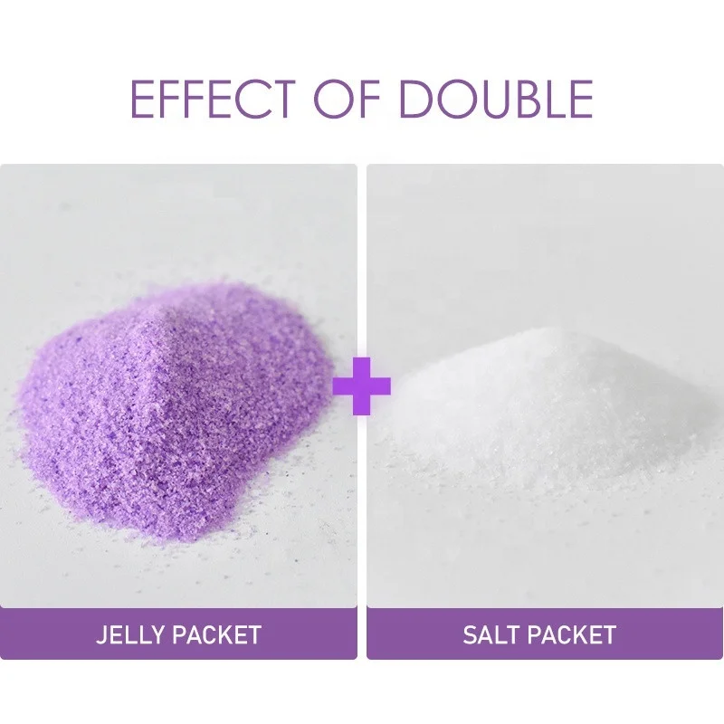 Foot Spa Lavender Crystal Jelly Salt Powder Soften Whiten Foot Bath Salt Diy Cool Jelly Gel Pedicurehelly Pedicure