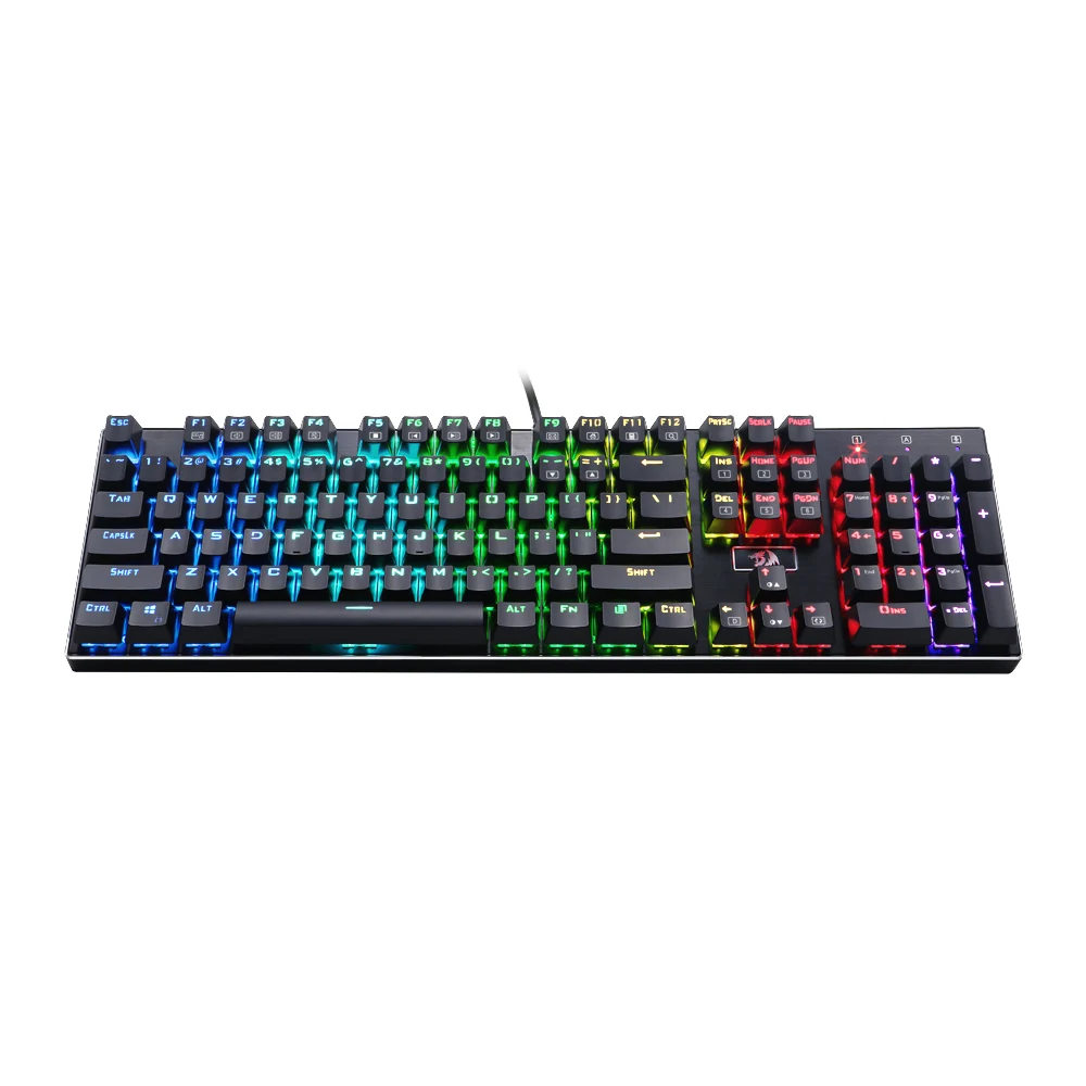 Redragon k556 Mechanical keyboard RGB 104 Keys Blue Switch LED Backlit Keys