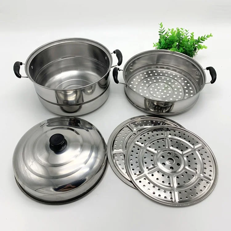 High Quality Stainless Steel Steamer Pot Multi-Purpose Steamer Pot Cookware Steaming Pot