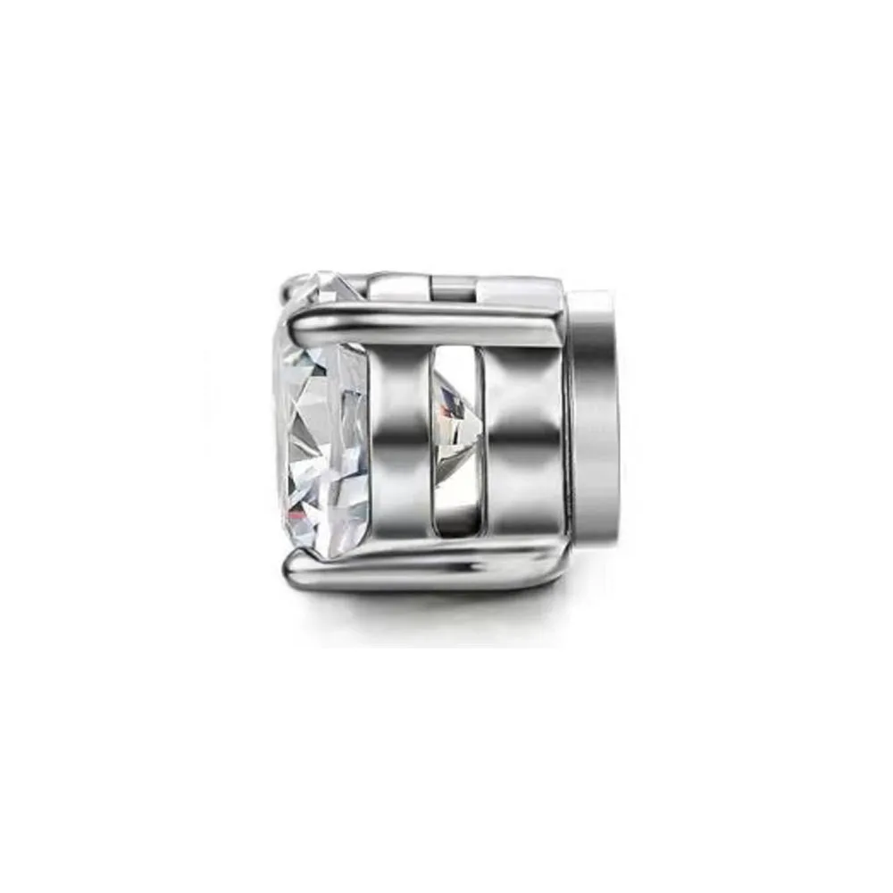 Waterproof stainless steel magnet zircon 6 and 8mm stud earrings for men and boys magnetic earring jewelry